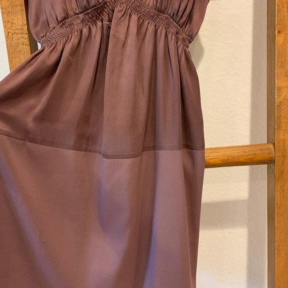 CYNTHIA VINCENT TWELFTH ST NEW Colorblock Matte Silk Slip Dress - Picture 6 of 8